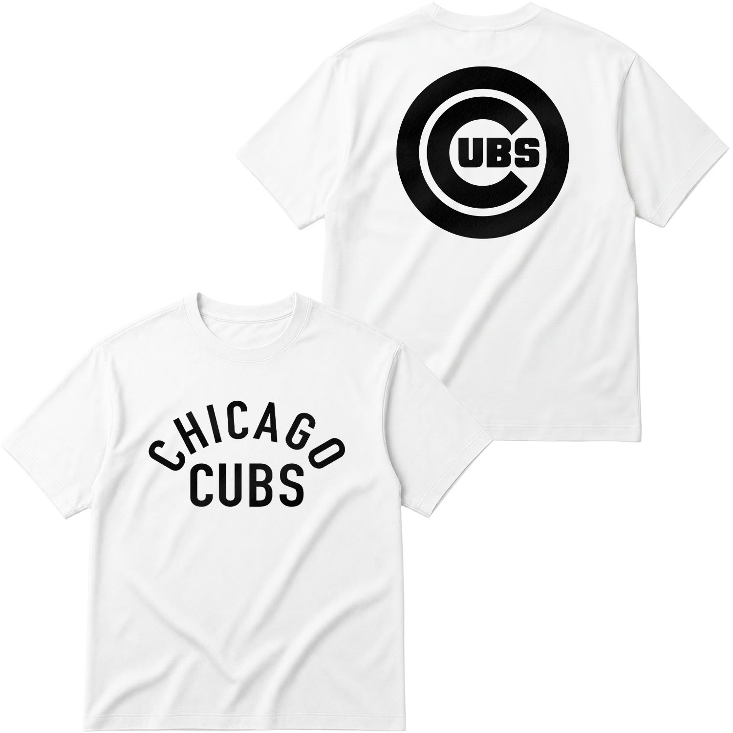 Chicago Cubs Muted Oversize Tişört L - Beyaz