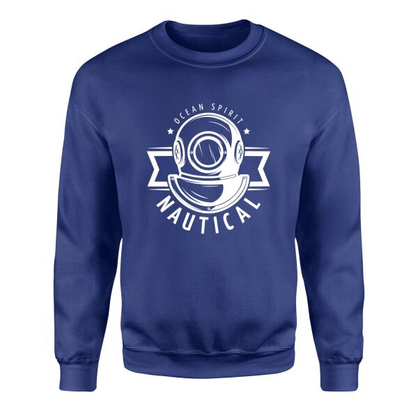 Ocean Spirit Denizci Sweatshirt L - İndigo Mavisi