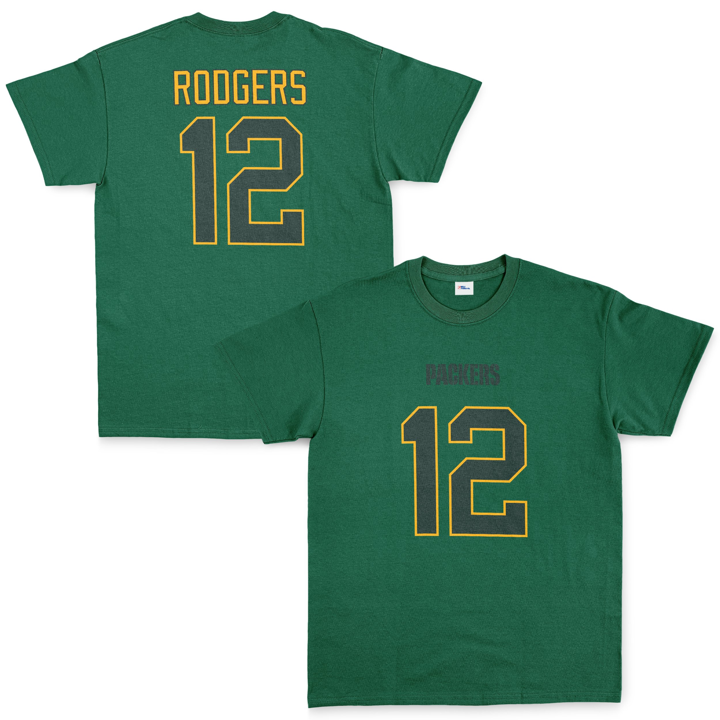 Aaron Rodgers Green Bay Packers Tişört XL - Nefti Yeşili