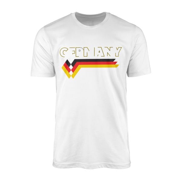 Almanya Retro II Tişört L - Beyaz