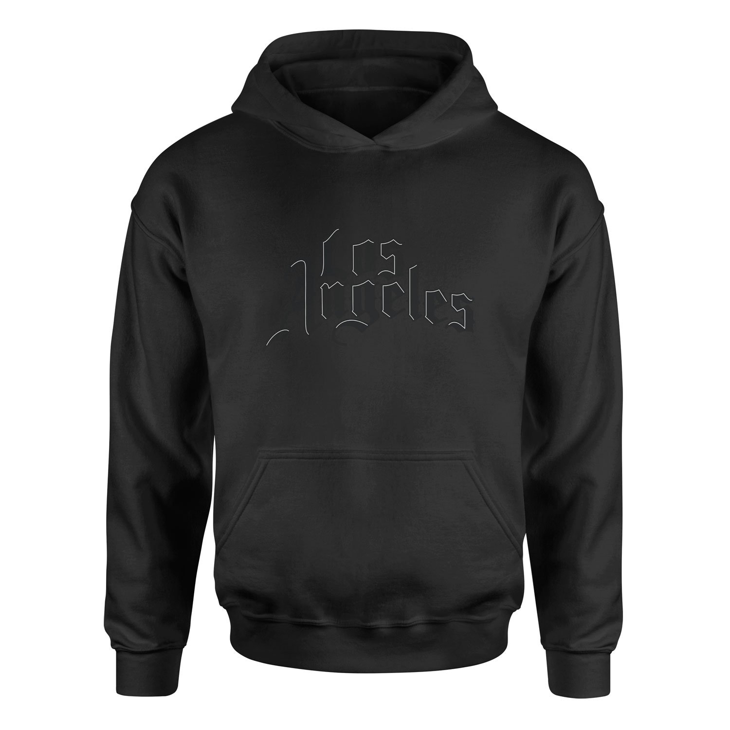 Los Angeles C Hoodie L - Siyah