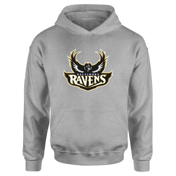 The Ravens Hoodie XL - Gri