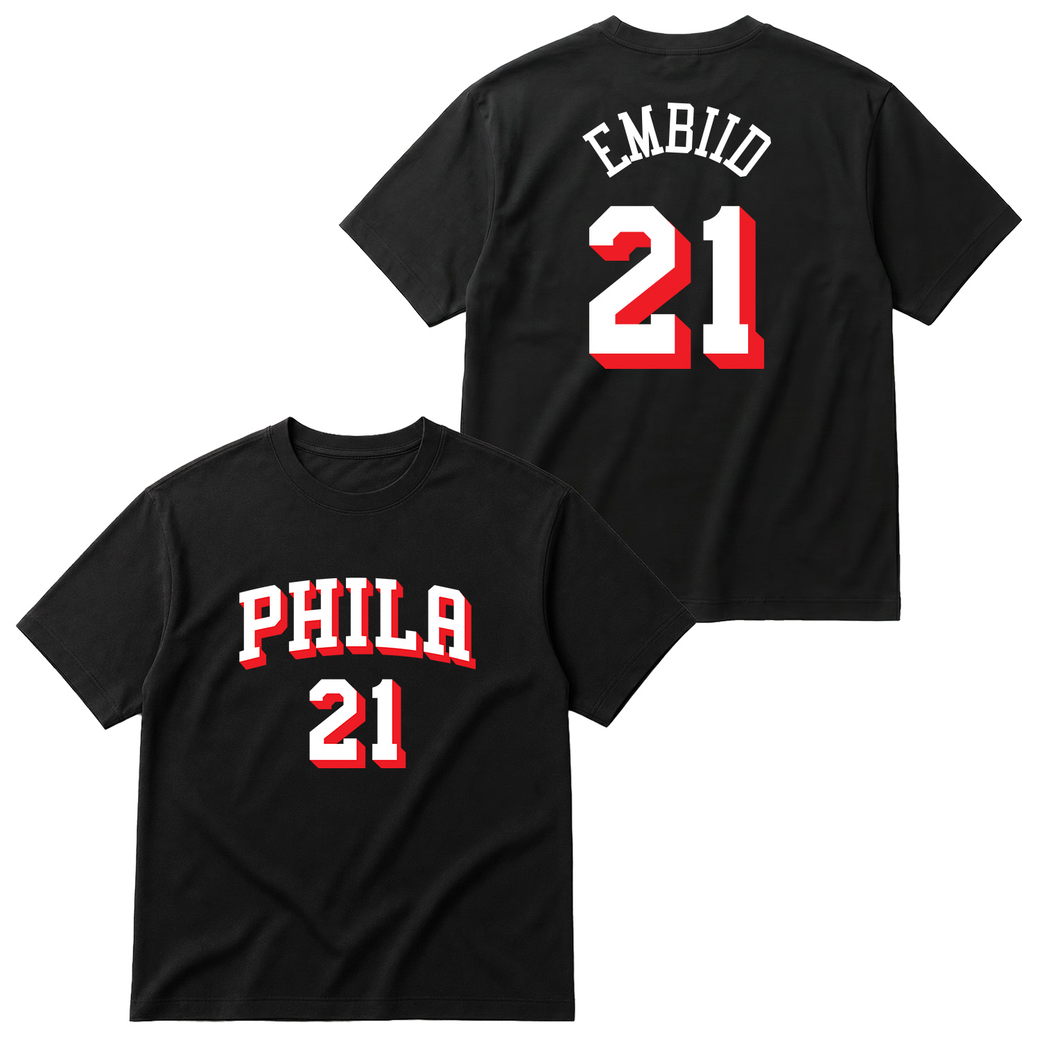 Joel Embiid Philadelphia Oversize Tişört
