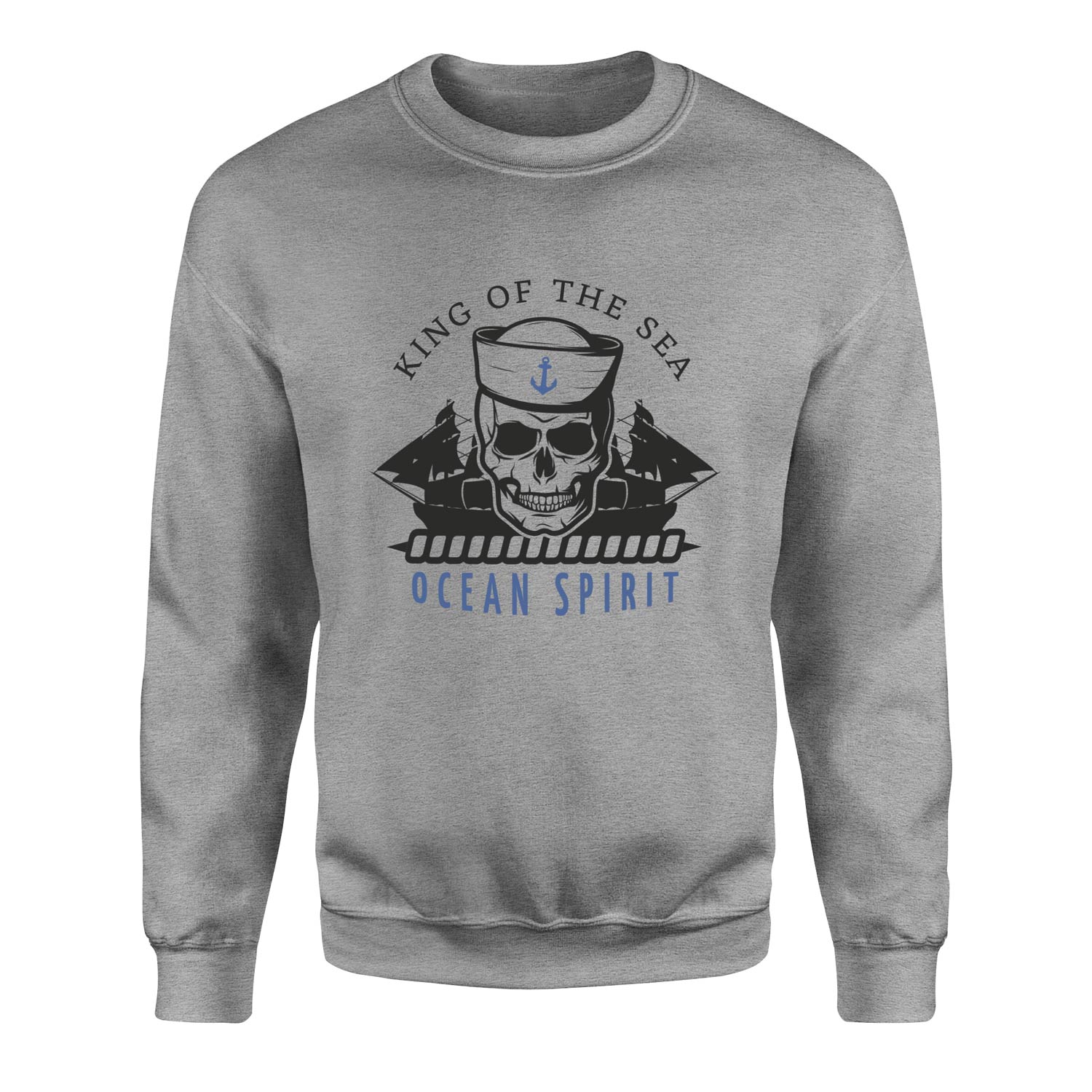 King of the Sea Denizci Sweatshirt S - Gri