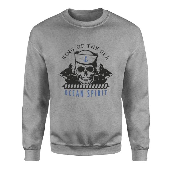 King of the Sea Denizci Sweatshirt S - Gri