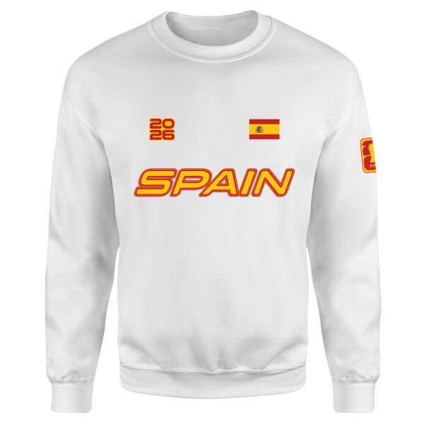 İspanya 2026 Sweatshirt XL - Beyaz