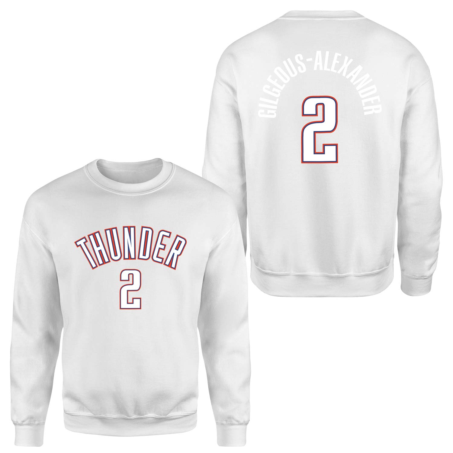 Shai Gilgeous-Alexander Oklahoma Forma Sweatshirt L - Beyaz