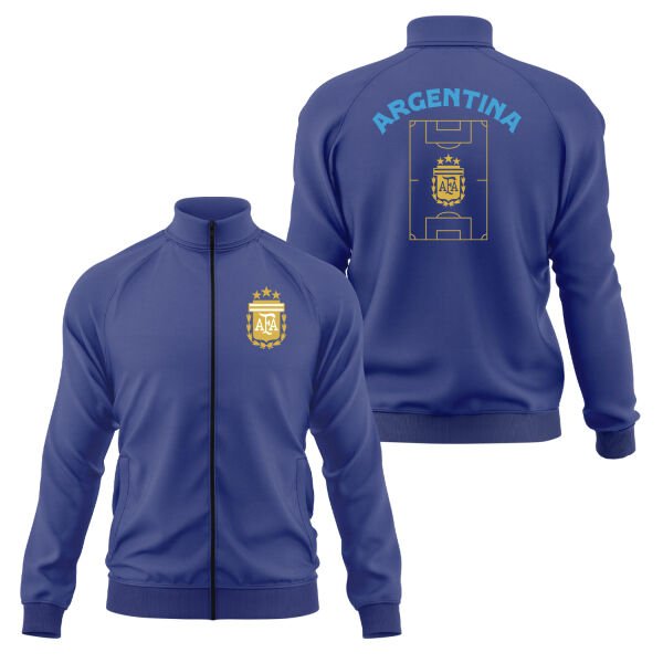 Arjantin Dünya Kupası 2026 Fermuarlı Sweatshirt S - İndigo Mavisi