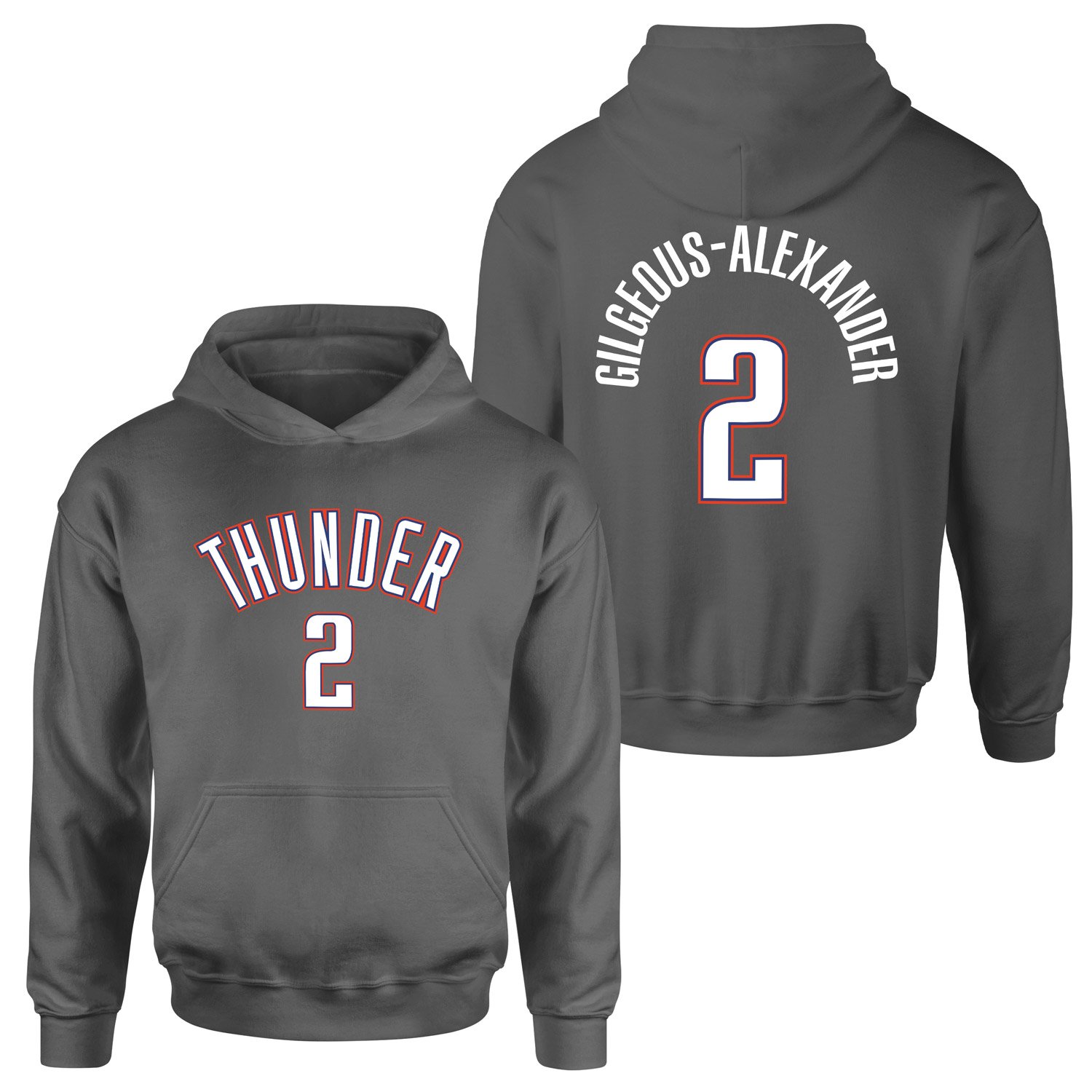 Shai Gilgeous-Alexander Oklahoma Forma Hoodie S - Füme