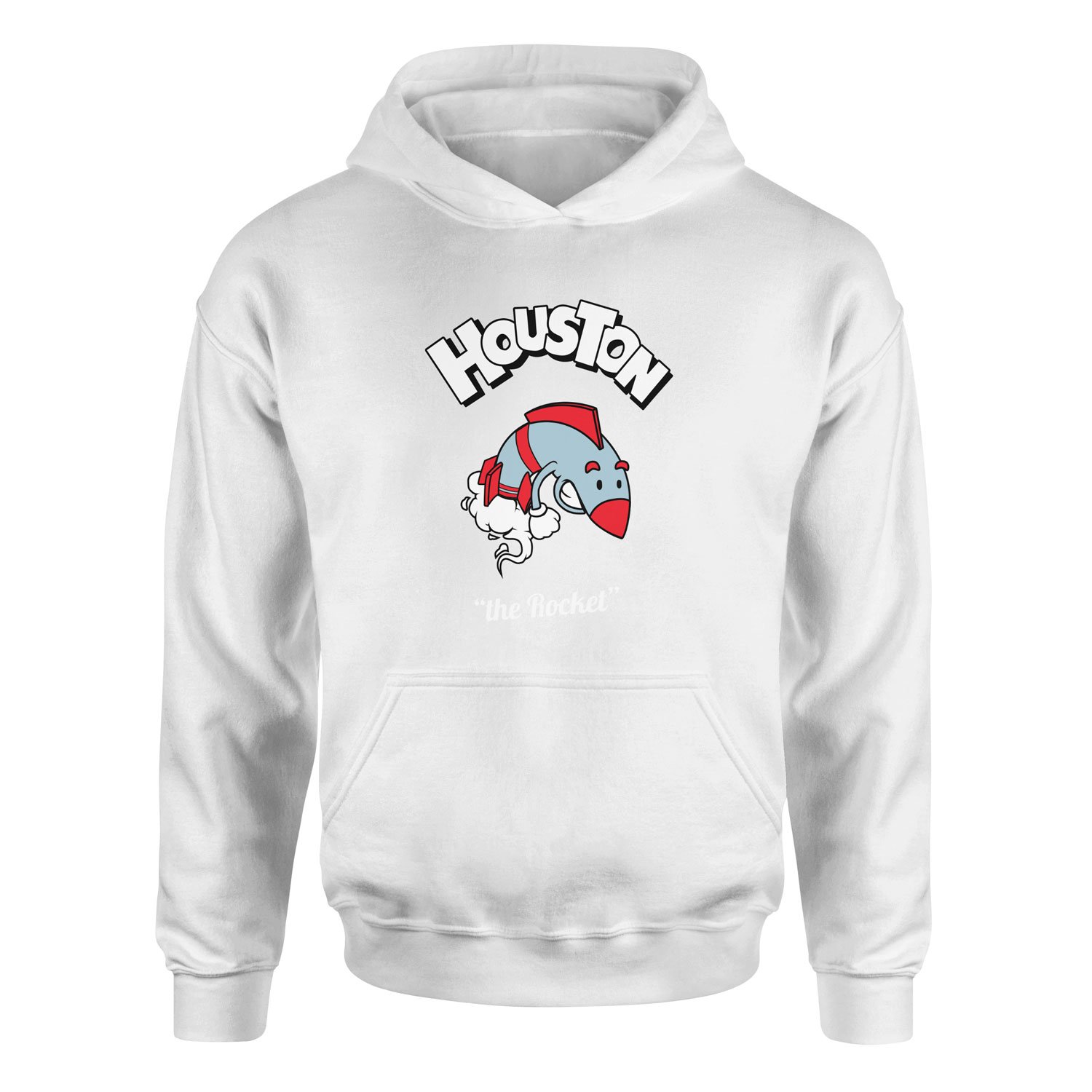 Houston Cartoon Hoodie M - Beyaz
