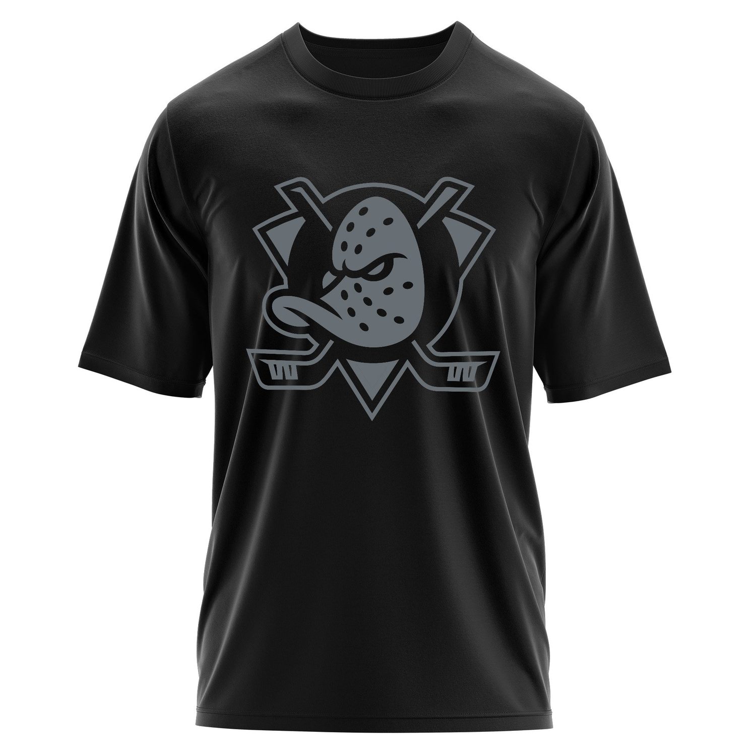 Anaheim Ducks Muted Shield Oversize Tişört XL - Siyah