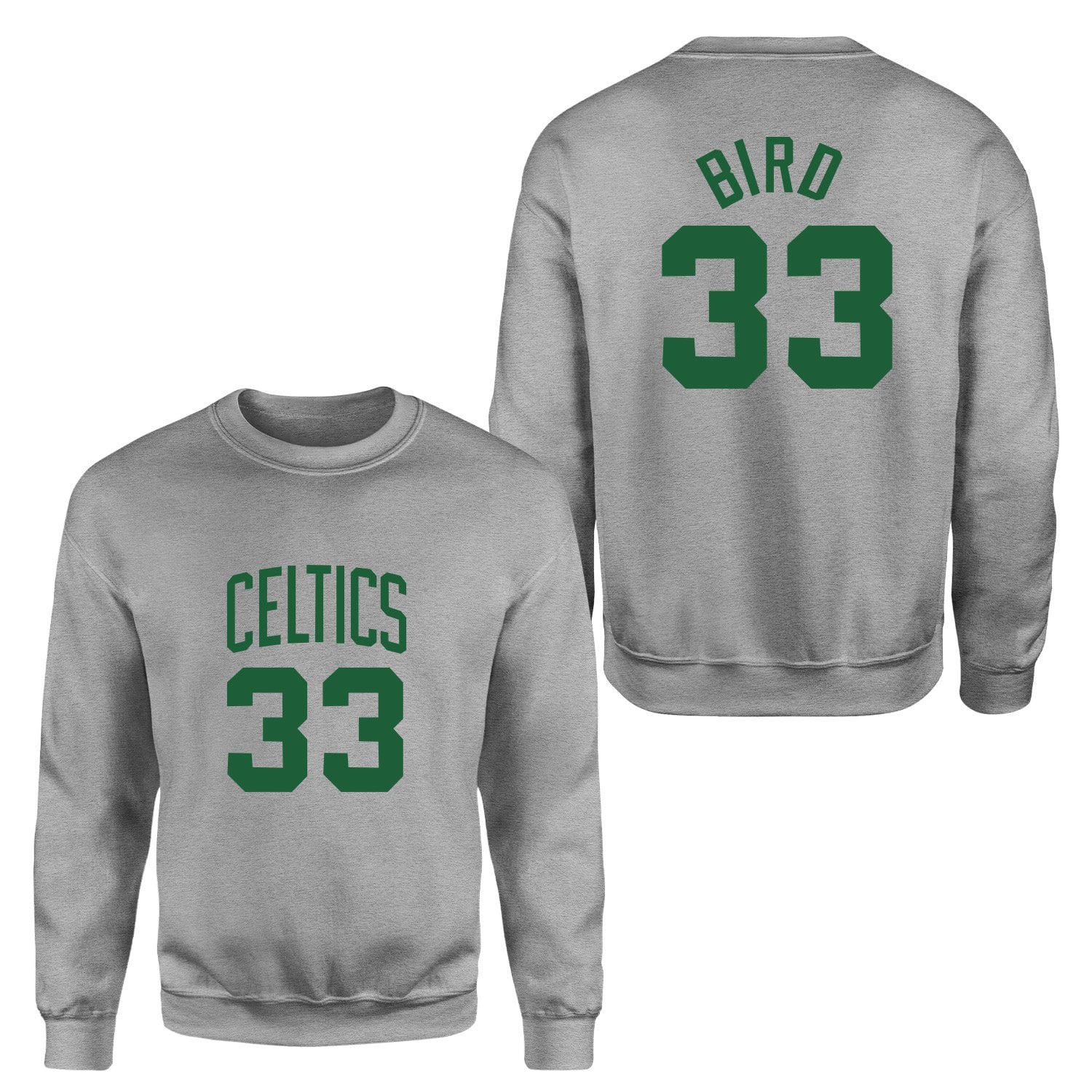 Larry Bird 33 Boston Forma Sweatshirt S - Gri