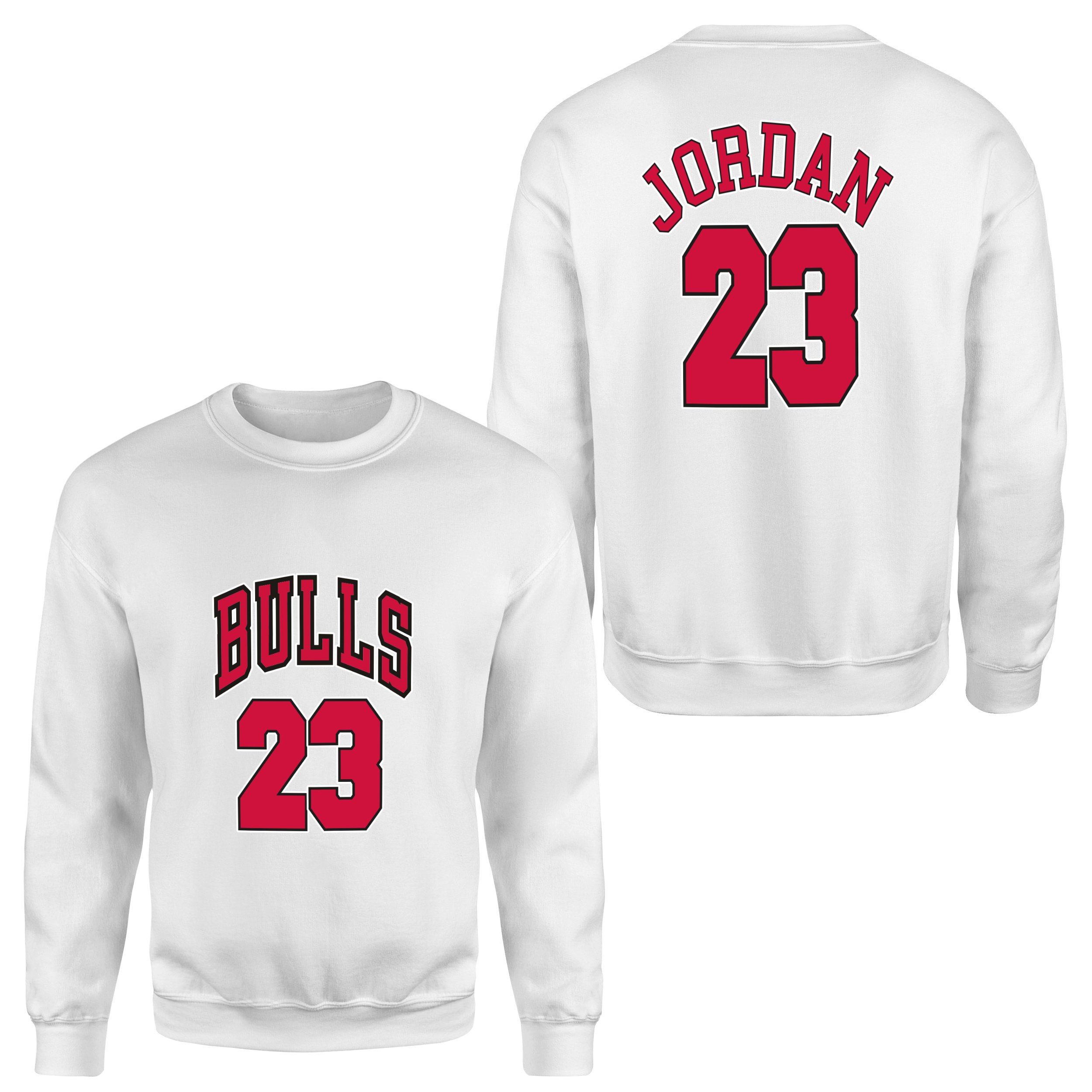 Michael Jordan 23 Forma Sweatshirt XXL - Beyaz
