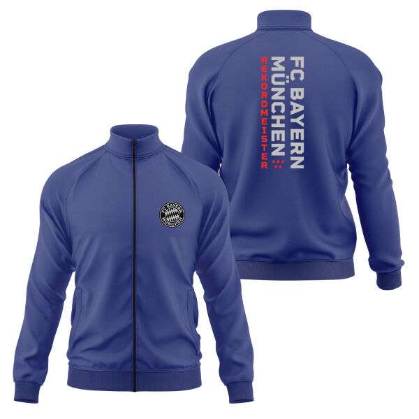 FC Bayern Münih REKORDMEISTER SE Edition Fermuarlı Sweatshirt L - İndigo Mavisi