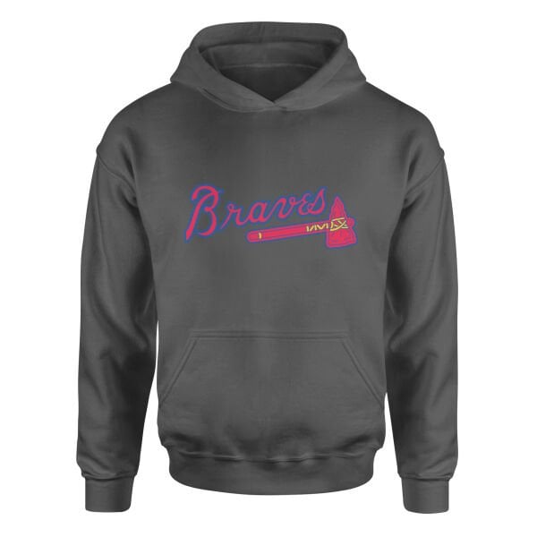 The Braves Hoodie L - Füme