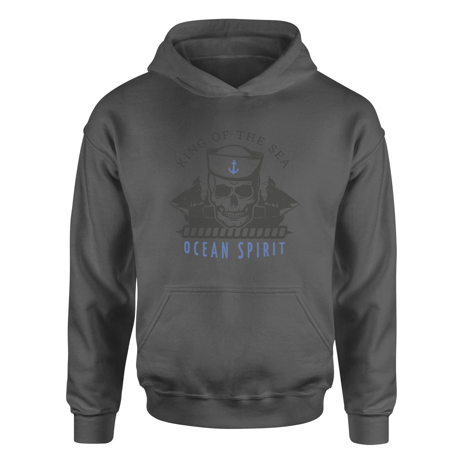 King of the Sea Denizci Hoodie S - Füme