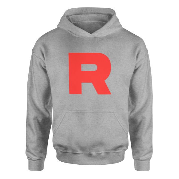 Team Rocket Hoodie M - Gri