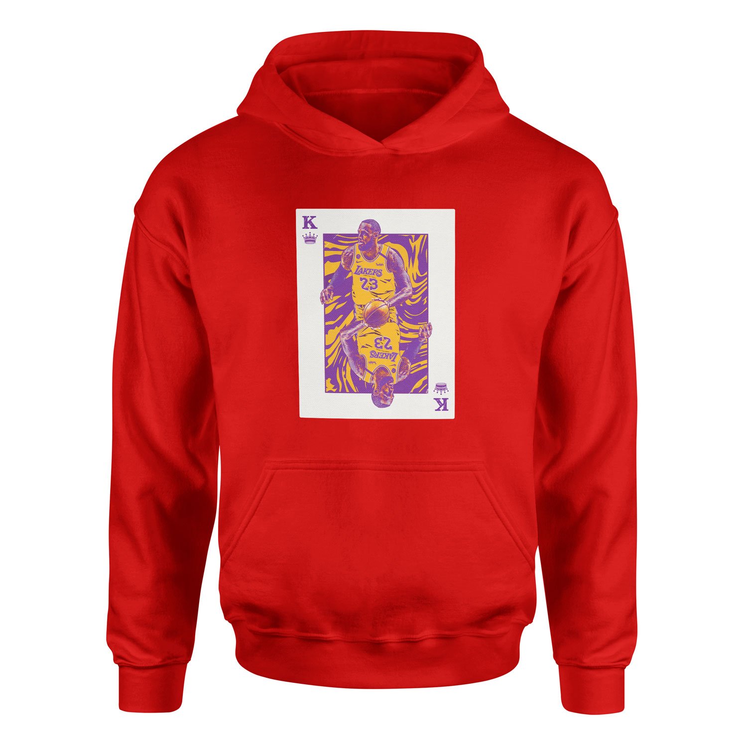 King James Card Hoodie L - Kırmızı