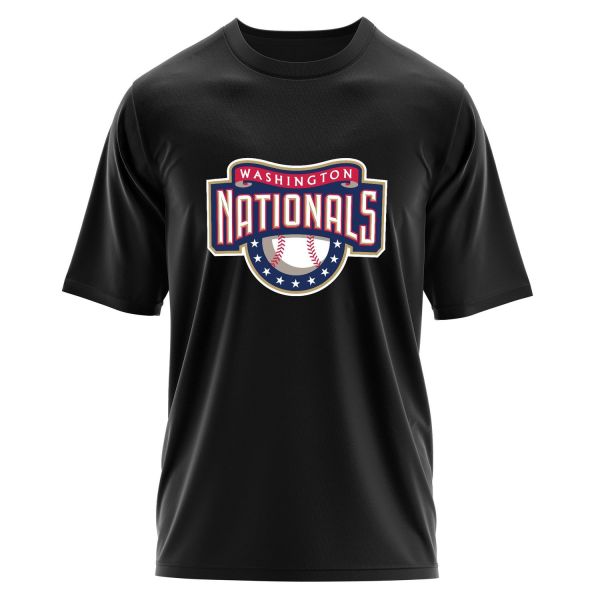 Washington NATIONALS Retro Oversize Tişört M - Siyah