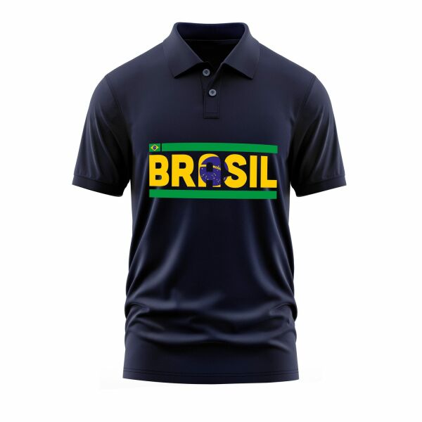 Brezilya Polo Tişört M - İndigo Mavisi