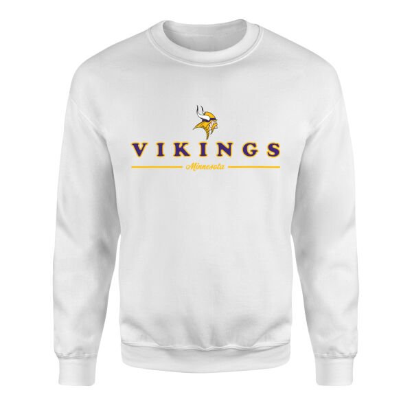 Minnesota Vikings L Sweatshirt S - Beyaz