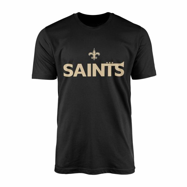 New Orleans Saints Trumpets Tişört L - Siyah
