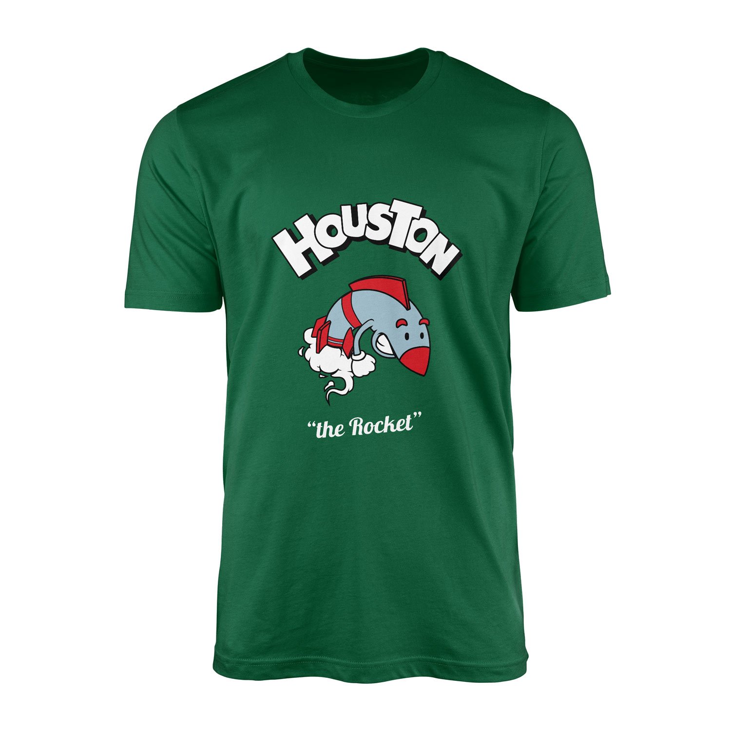 Houston Cartoon Tişört XL - Nefti Yeşili