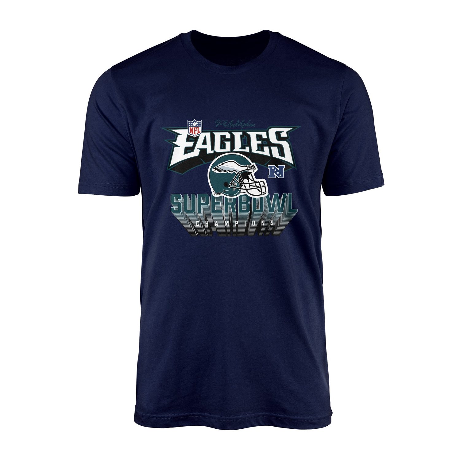 Philadelphia Eagles SB Champions Tişört XXL - İndigo Mavisi