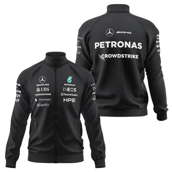 Mercedes AMG Petronas 2026 Teamline Fermuarlı Sweatshirt M - Siyah