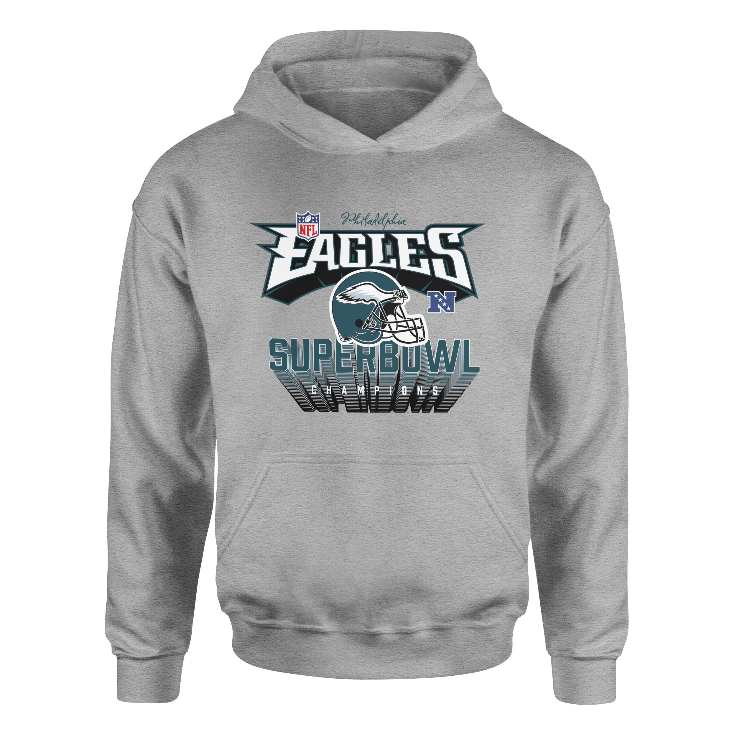 Philadelphia Eagles SB Champions Hoodie XL - Gri