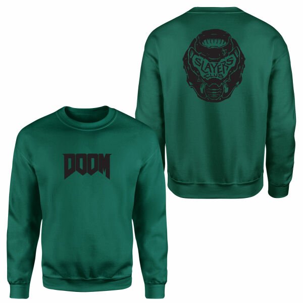 DOOM SLAYER Sweatshirt S - Nefti Yeşili