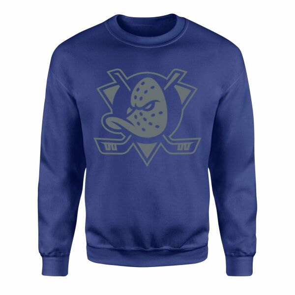 Anaheim Ducks Muted Shield Sweatshirt S - İndigo Mavisi