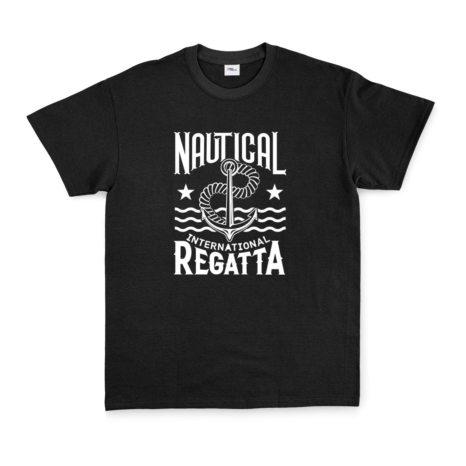Nautical Regatta Tişört M - Siyah