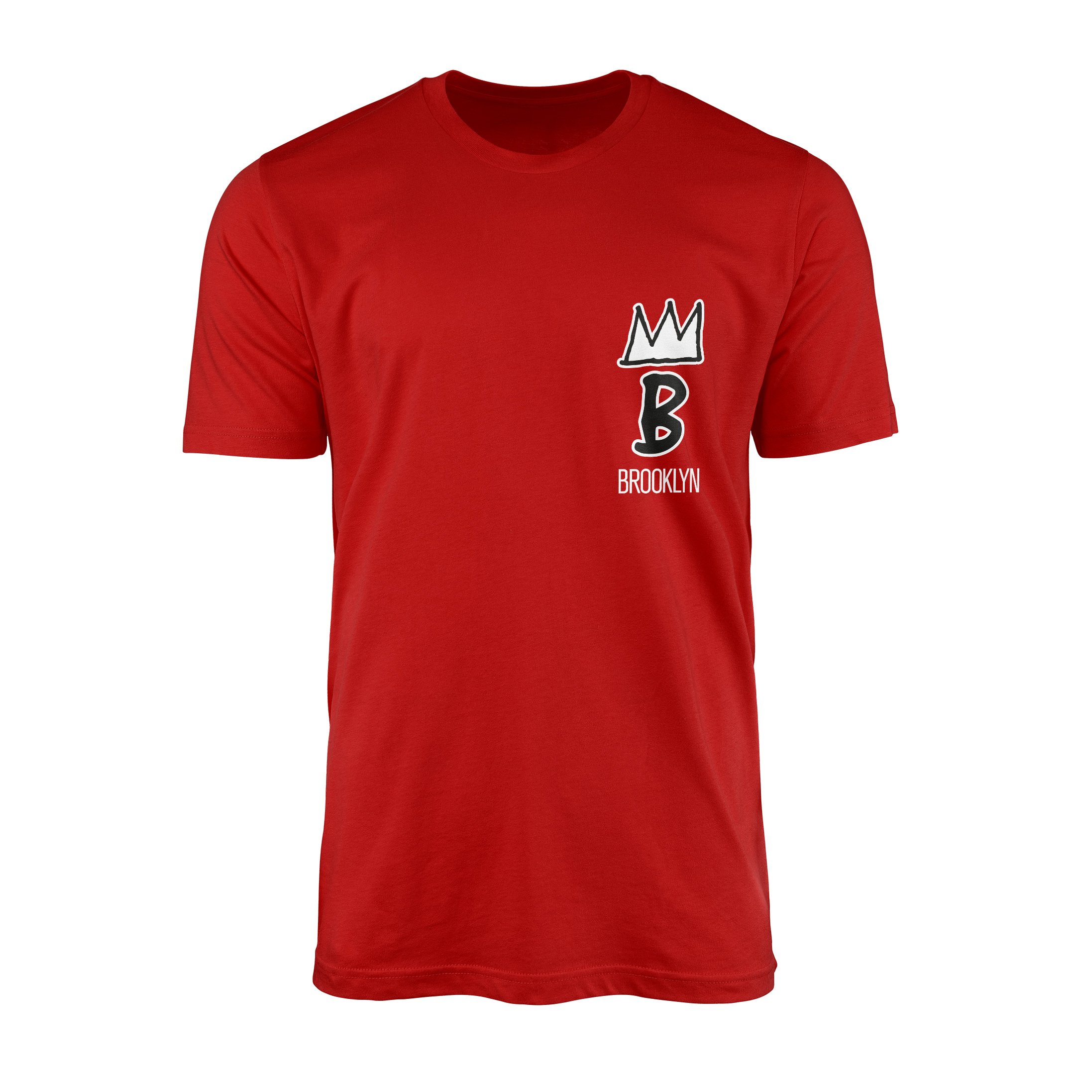 Brooklyn Basquiat Crown Tişört L - Kırmızı
