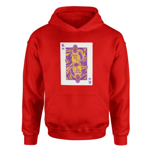 King James Card Hoodie M - Kırmızı
