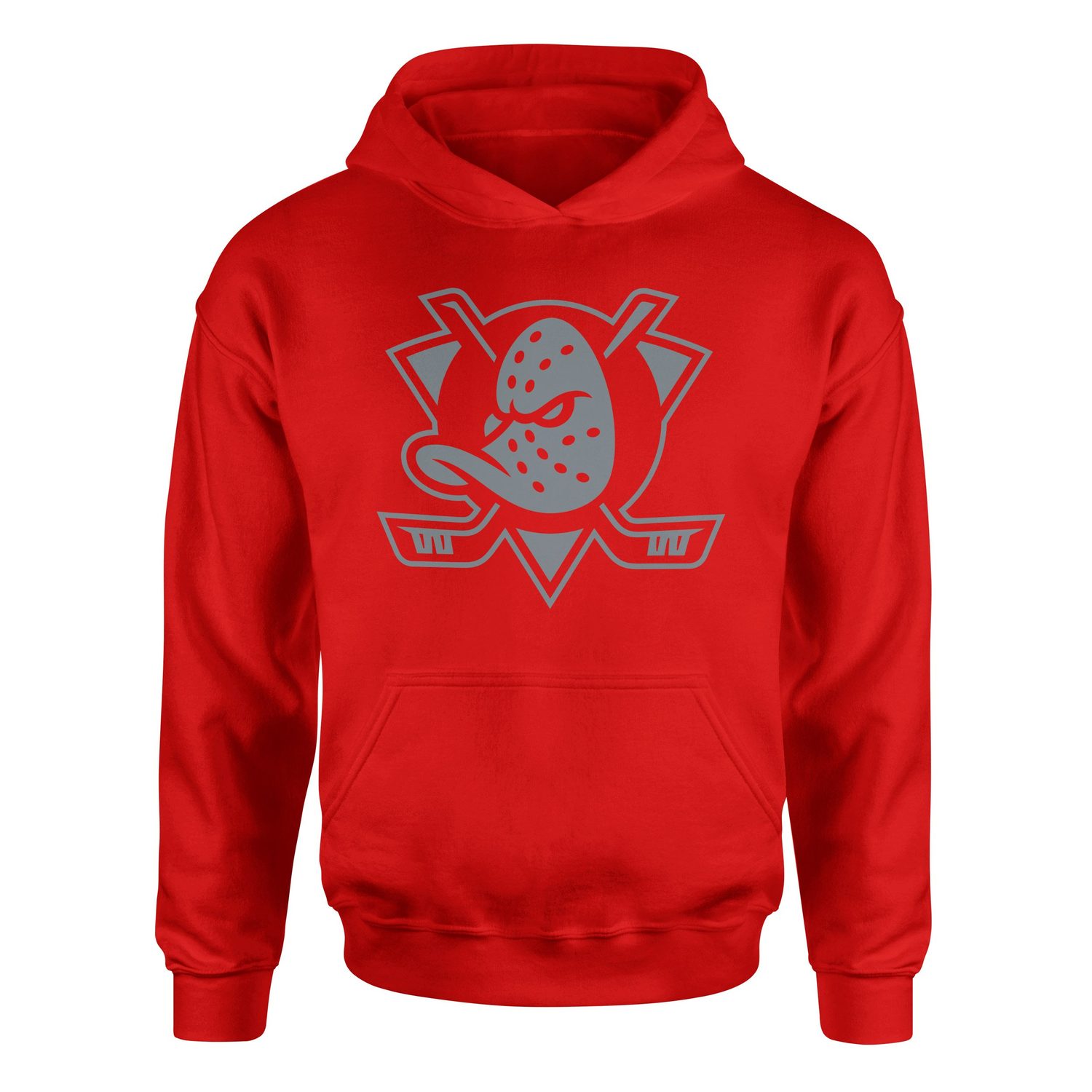 Anaheim Ducks Muted Shield Hoodie XL - Kırmızı