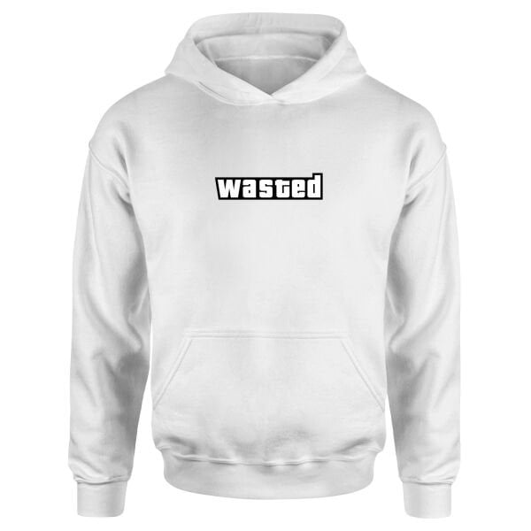 Wasted | GTA Hoodie L - Beyaz