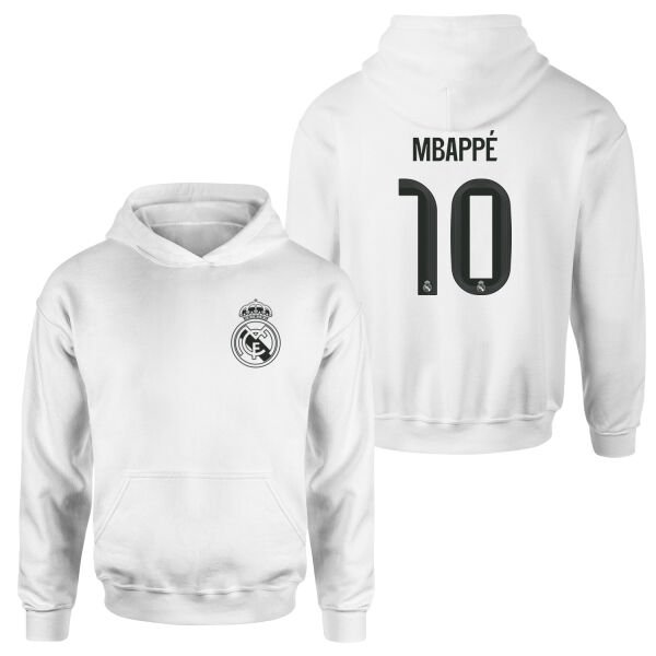 Kylian Mbappe RM BL Forma Hoodie M - Beyaz