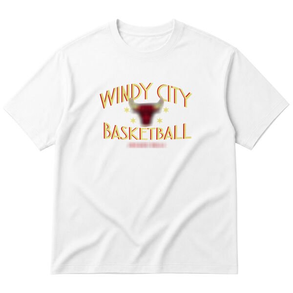 Windy City Basketball Oversize Tişört M - Beyaz