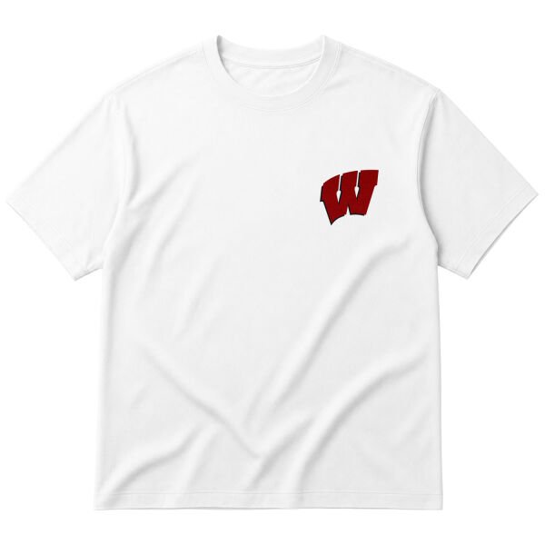 Wisconsin Badgers Oversize Tişört M - Beyaz