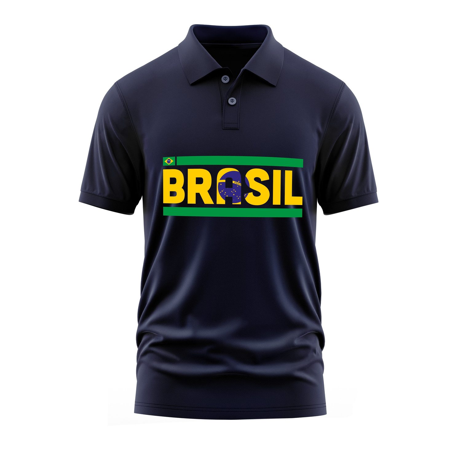 Brezilya Polo Tişört XL - İndigo Mavisi