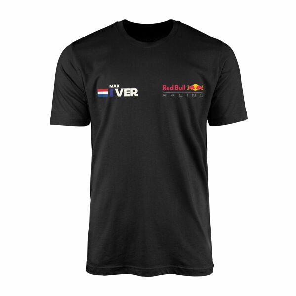 Max Verstappen Name Tag RB Racing Tişört L - Siyah