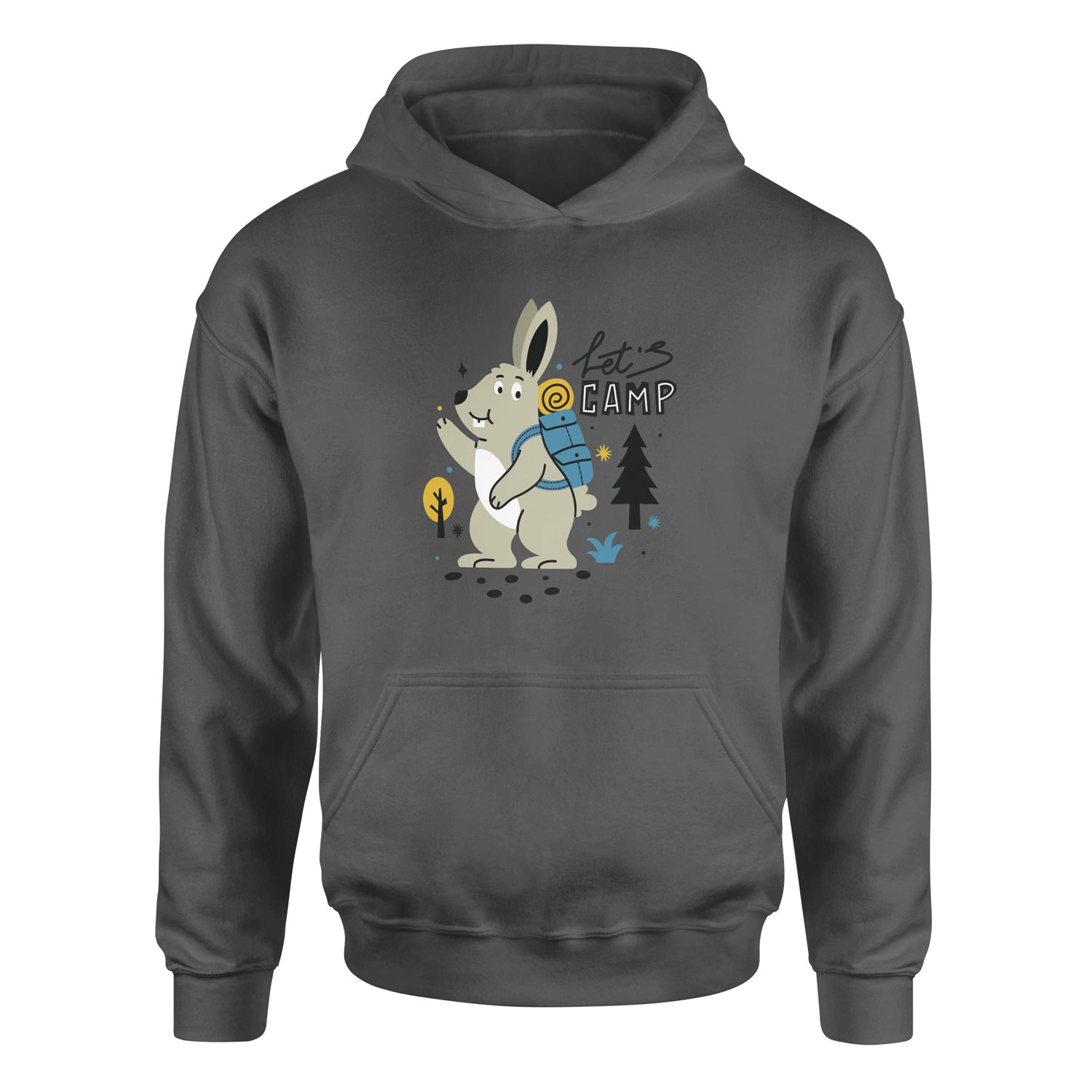 Let’s Camp Hoodie S - Füme