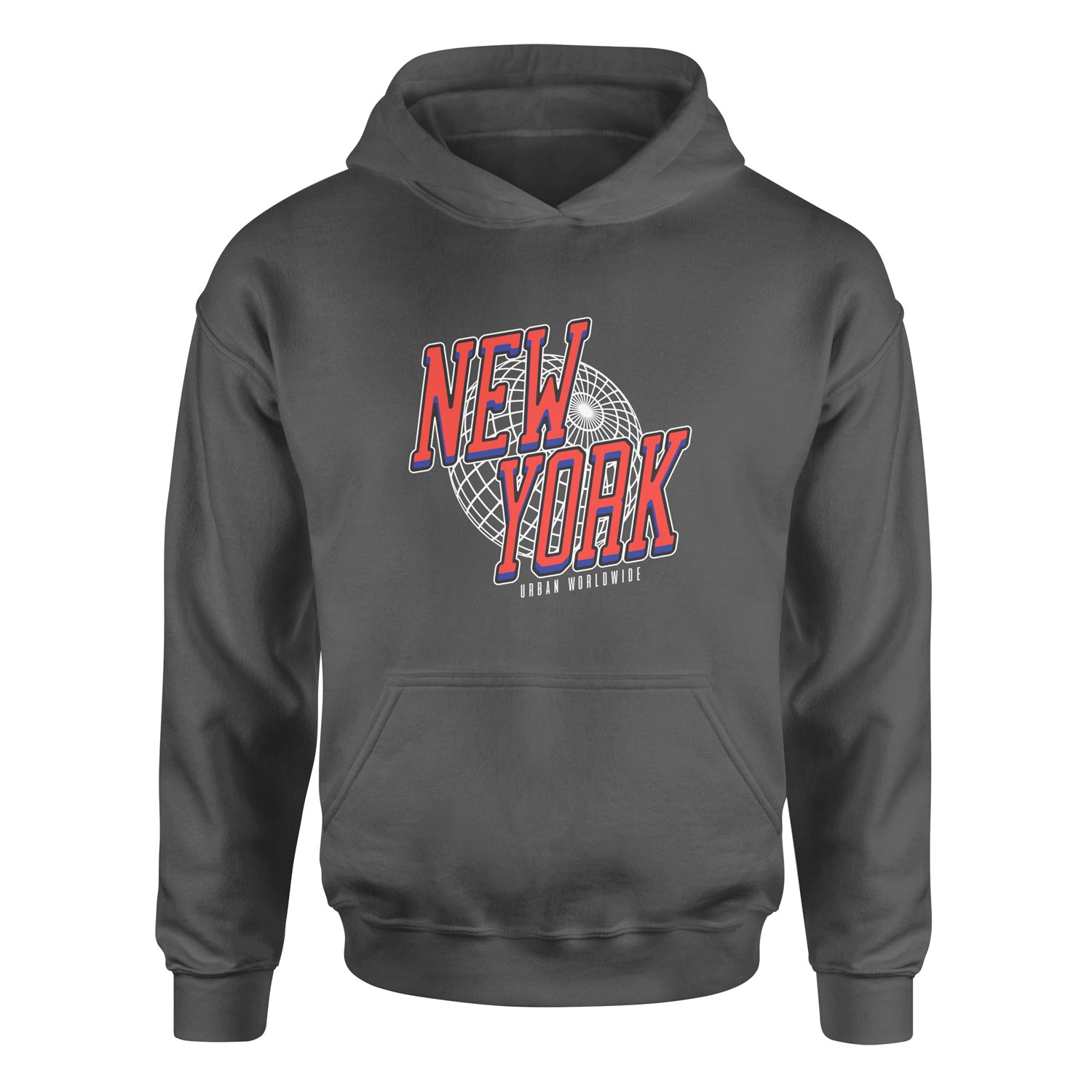 New York Hoodie XL - Füme