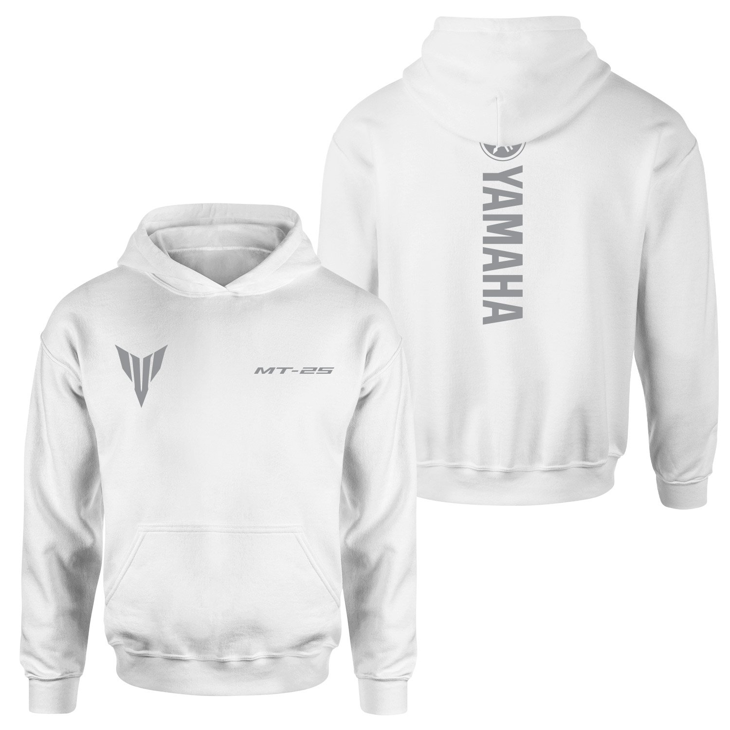 Yamaha MT25 Hoodie M - Beyaz