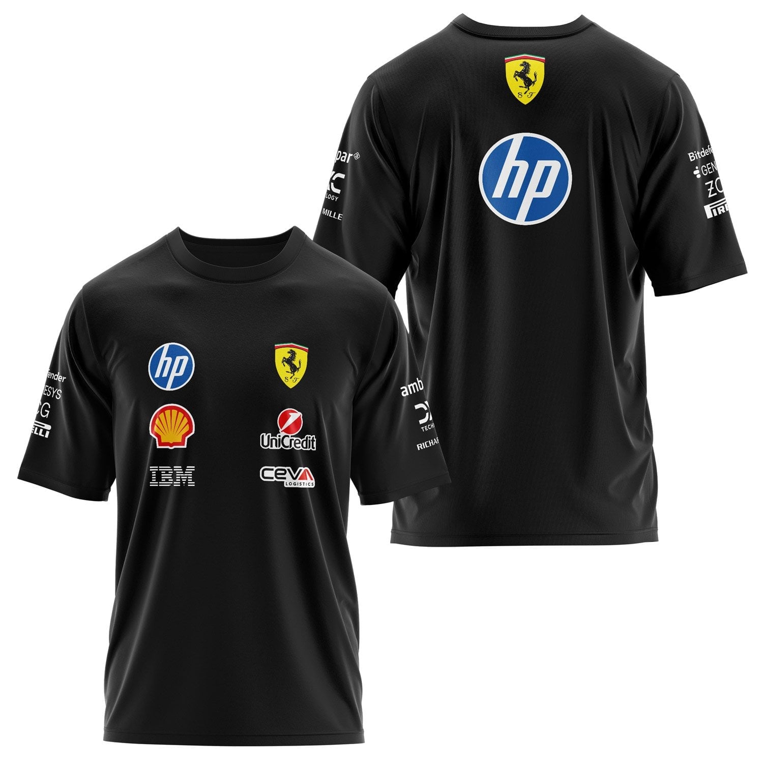 Scuderia Ferrari 2026 Teamline Oversize Tişört S - Siyah | OUTLET