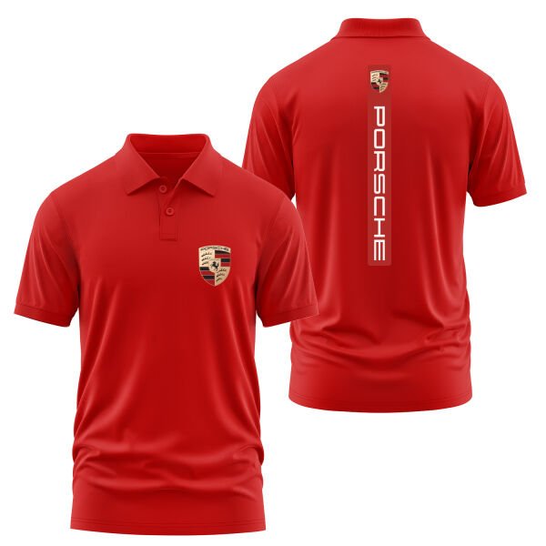 Porsche V Graphic Guards Red Polo Tişört L - Kırmızı