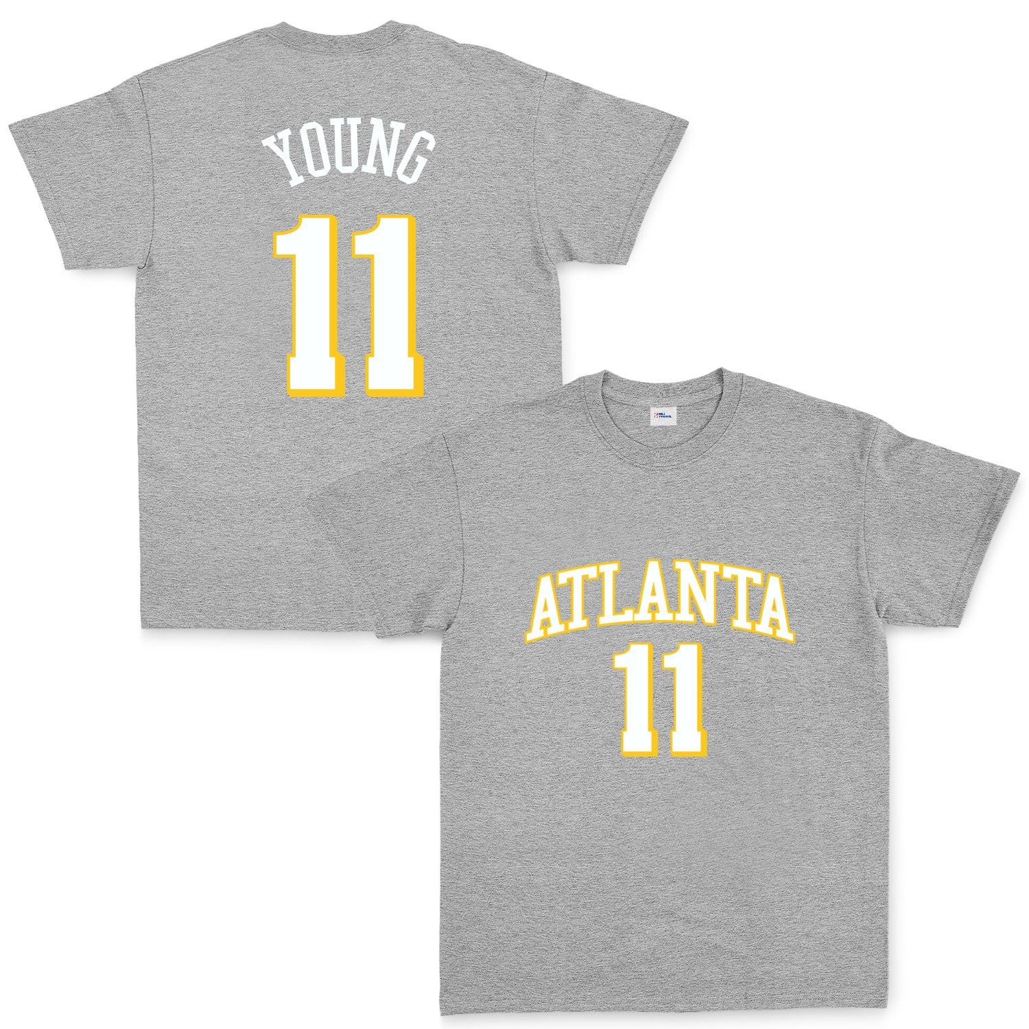 Trae Young 11 Atlanta Jersey Tişört L - Gri