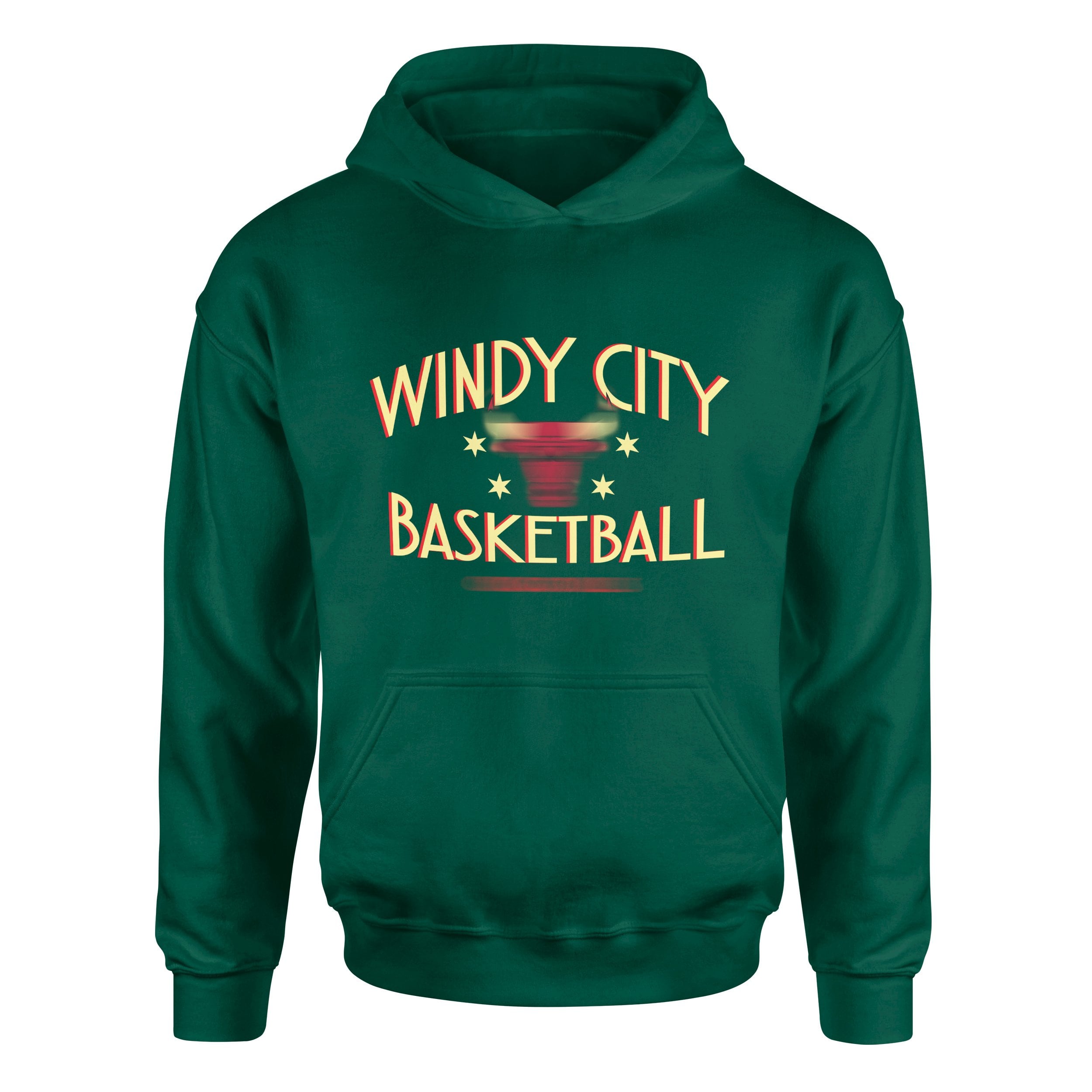 Windy City Basketball Hoodie S - Nefti Yeşili