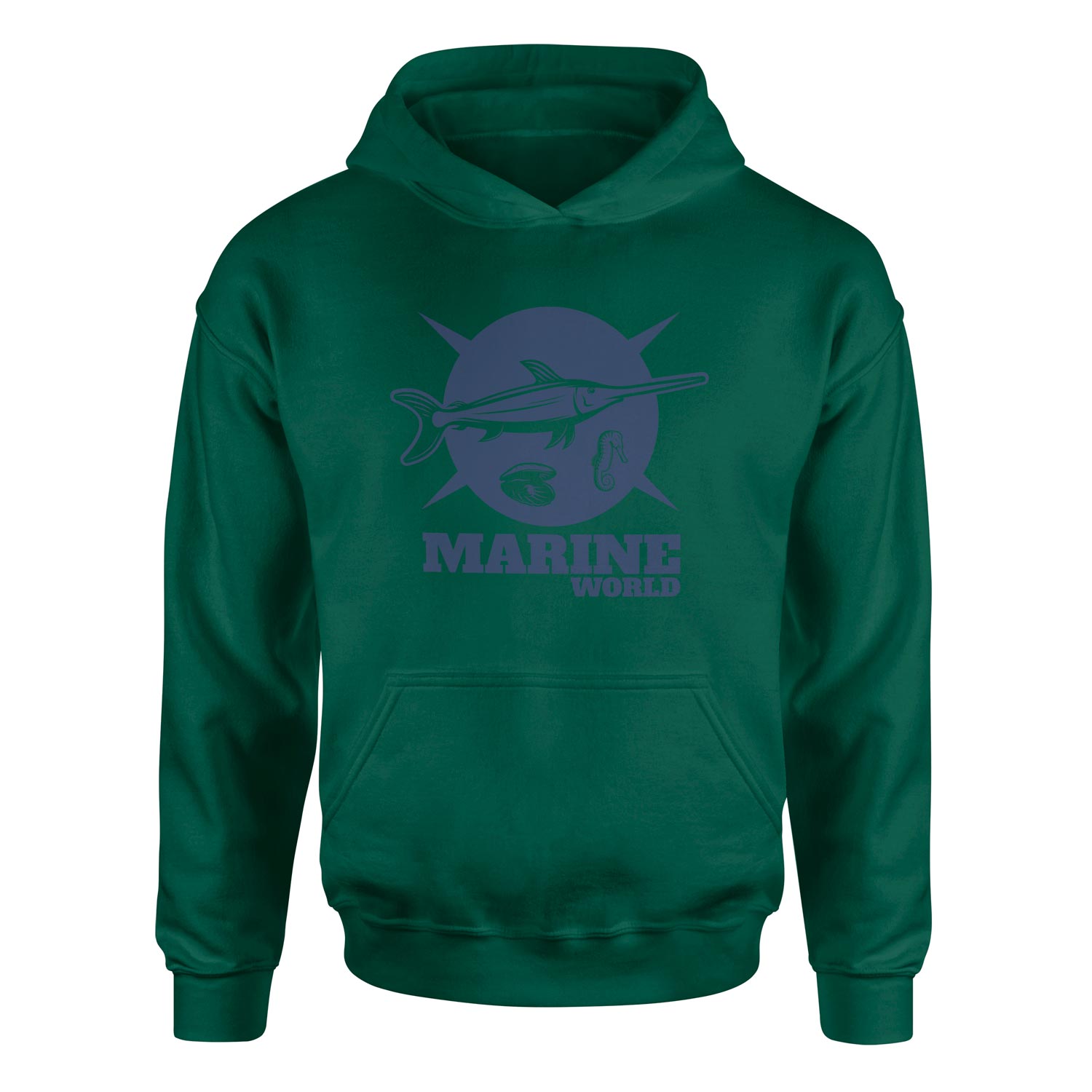 Marine World Denizci Hoodie XXL - Nefti Yeşili
